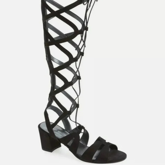 Stuart Weitzman Grecian Tall Gladiator Sandal Heel - Picture 3 of 11